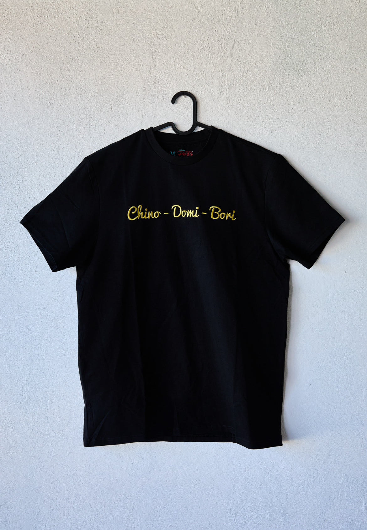 BLACK T SHIRT CHINO-DOMI-BORI