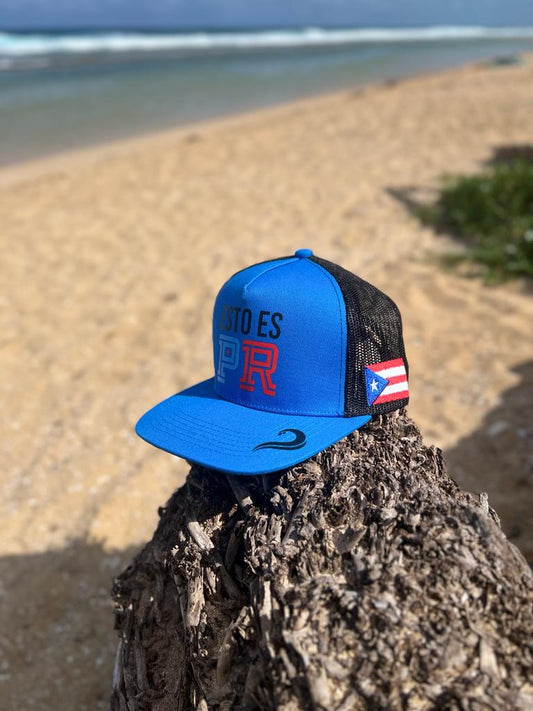 H- Que Bonita Bandera 🇵🇷 5 Panel Trucker Hat