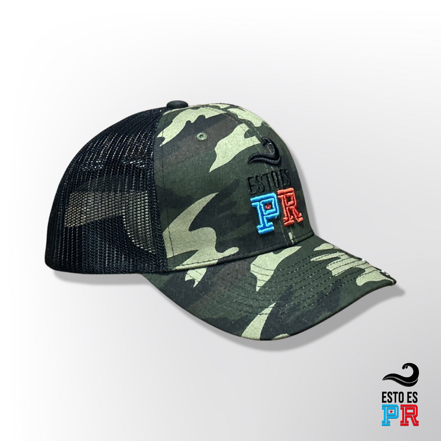 E- BorinCamo 🪖 6 Panel Trucker Hat