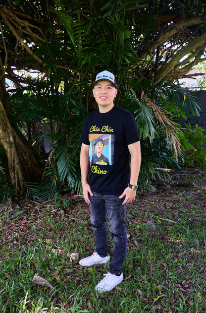 BLACK T SHIRT CHIN CHIN CHINO