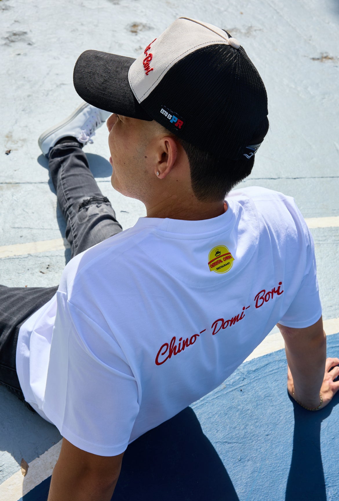B - White T SHIRT COME, RICO,SABROSO Y DELICIOSO