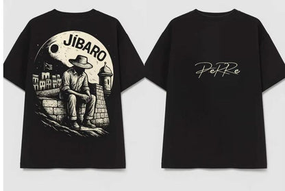 JÍBARO SENTADO EN LAS MURALLAS DEL MORRO.